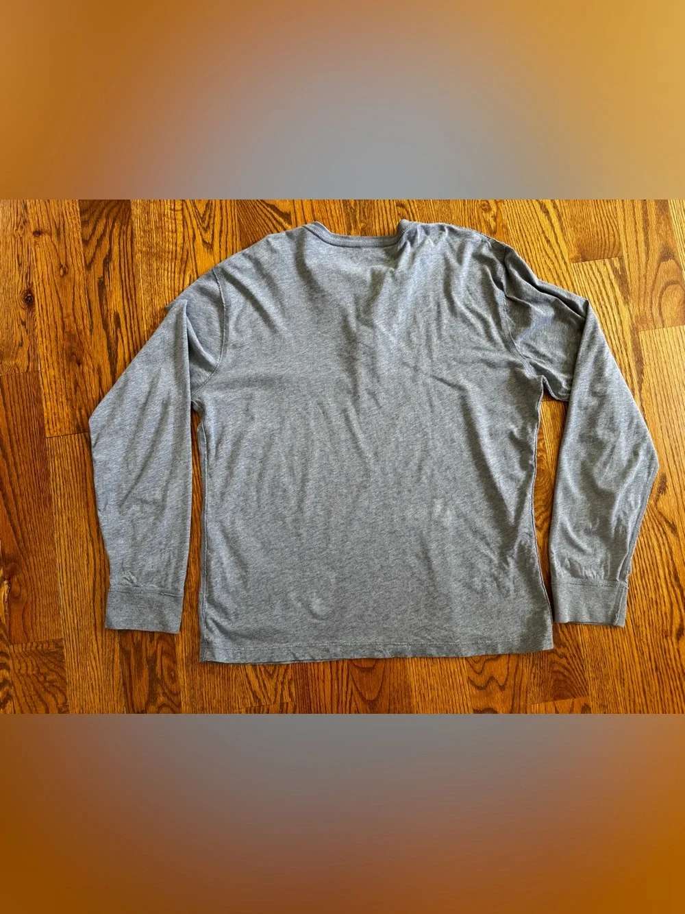 J. Crew Men's Long Sleeve Henley - Heather Gray